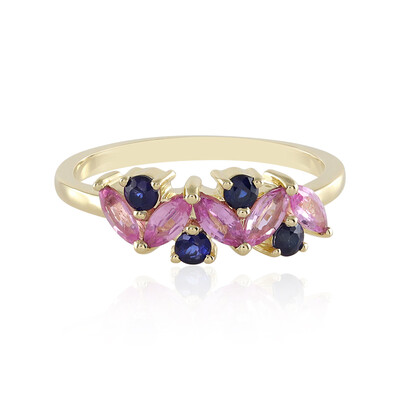 Bague en or et Saphir rose de Ceylan (Adela Gold)