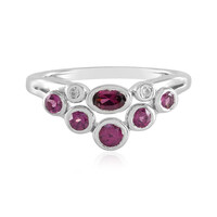 Bague en argent et Grenat Rhodolite