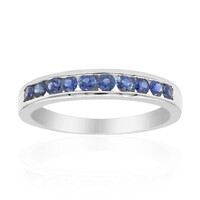 Bague en or et Saphir bleu de Ceylan