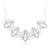 Collier en argent et Spinelle noir