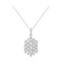 Collier en argent et Topaze blanche