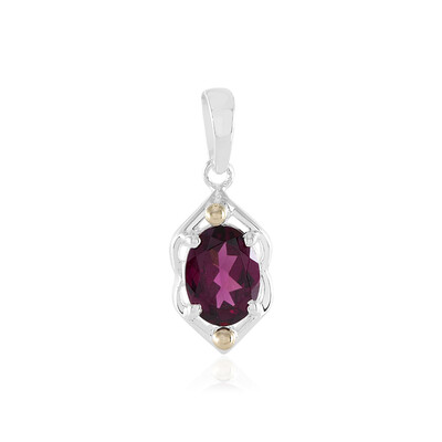 Pendentif en argent et Grenat Rhodolite (Granulieren)