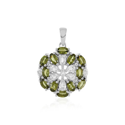 Pendentif en argent et Moldavite