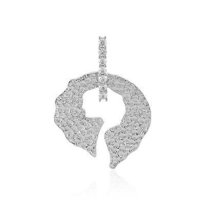 Pendentif en argent et Zircon (MONOSONO COLLECTION)