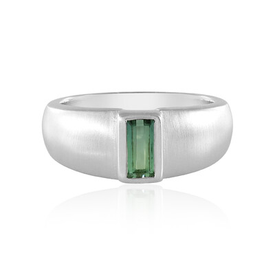 Bague en argent et Tourmaline verte de Benedito