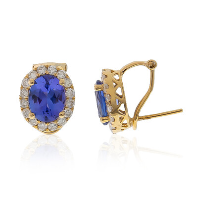 Boucles d'oreilles en or et Tanzanite AAA (CIRARI)