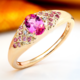 Bague en or et Rubellite