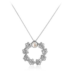 Collier en argent et Perle de culture d'eau douce (Joias do Paraíso)