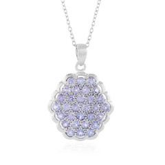 Collier en argent et Tanzanite