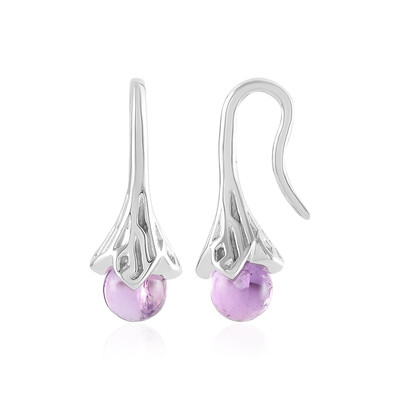 Boucles d'oreilles en argent et Améthyste de Sibérie