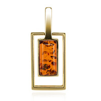 Pendentif en argent et Ambre baltique