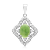 Pendentif en argent et Chrysoprase impériale