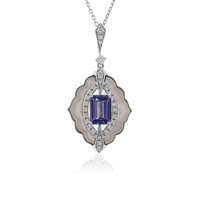 Collier en or et Tanzanite AAA (CIRARI)