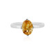 Bague en argent et Citrine