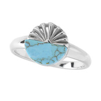 Bague en argent et Turquoise