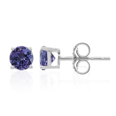 Boucles d'oreilles en or et Tanzanite AAA