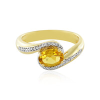 Bague en argent et Béryl jaune