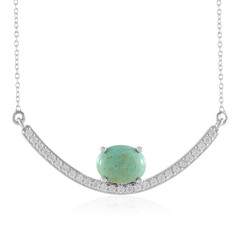 Collier en argent et Turquoise de Tyrone (Faszination Türkis)