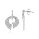 Boucles d'oreilles en argent et Zircon (MONOSONO COLLECTION)