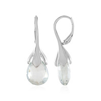 Boucles d'oreilles en argent et Quartz fumé