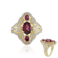 Bague en argent et Grenat Rhodolite