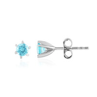 Boucles d'oreilles en argent et Apatite bleue