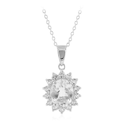 Collier en argent et Topaze blanche