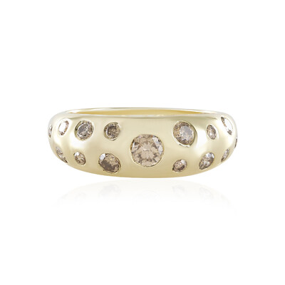 Bague en or et Diamant champagne I2 (de Melo)