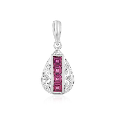 Pendentif en argent et Grenat Rhodolite