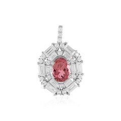 Pendentif en argent et Tourmaline rose