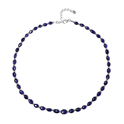 Collier en argent et Saphir bleu de Bemainty