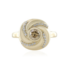 Bague en or et Diamant champagne I2 (de Melo)