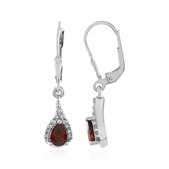 Boucles d'oreilles en argent et Zircon rose