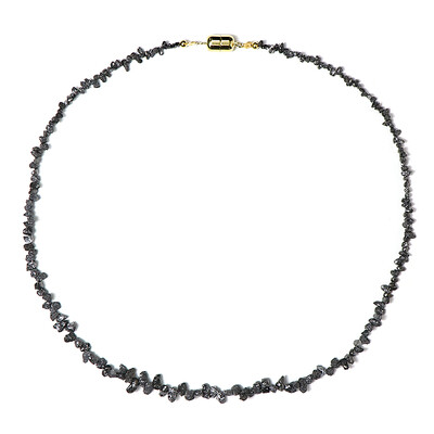 Collier en argent et Diamant noir