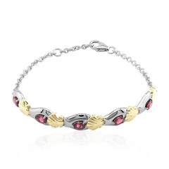 Bracelet en argent et Rhodolite de la Vallée du Rift (Remy Rotenier)