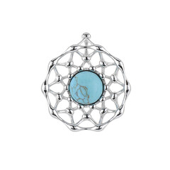 Pendentif en argent et Turquoise