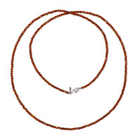 Collier en argent et Grenat Hessonite