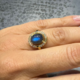 Bague en argent et Labradorite(Adela Silber)