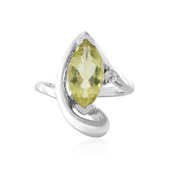 Bague en argent et Quartz citron