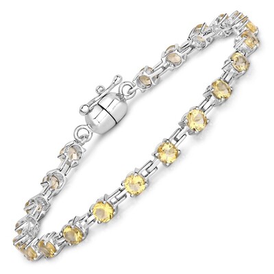 Bracelet en argent et Citrine