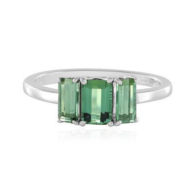 Bague en argent et Tourmaline verte de Benedito