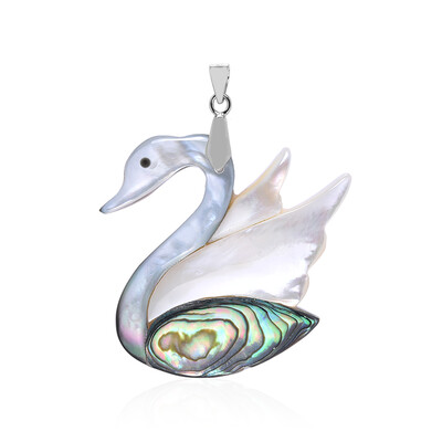 Pendentif en argent et Nacre