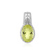 Pendentif en argent et Quartz citron