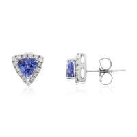 Boucles d'oreilles en or et Tanzanite AAA