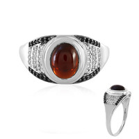 Bague en argent et Grenat du Mozambique