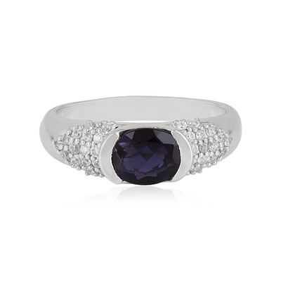 Bague en argent et Iolite