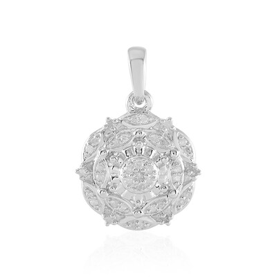 Pendentif en argent et Diamant I2 (I)