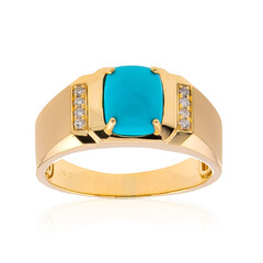 Bague en or et Turquoise Sleeping Beauty (CIRARI)