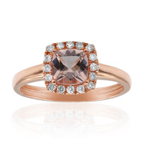 Bague en or et Morganite AAA (CIRARI)