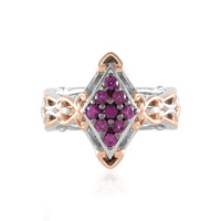 Bague en argent et Grenat Rhodolite (Gems en Vogue)